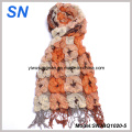 2014 Moda Stripe Magro Verificado Inverno Quente Ruffle Bubble Scarves